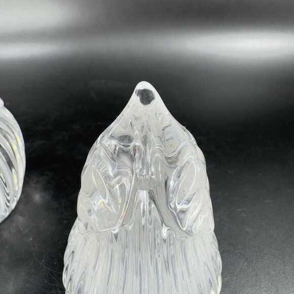 Gorham Apple And Pear Fruit Salt And Pepper Shakers Set 2 Clear Vintage Crystal - Picture 7 of 13